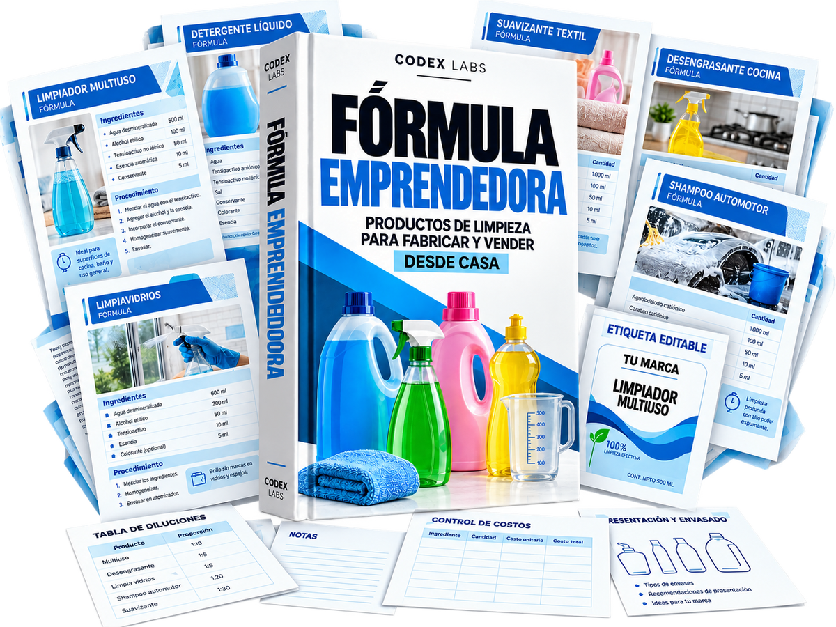 Fórmula Emprendedora | +400 Fórmulas de Productos de Limpieza